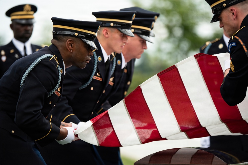 Full Military Funeral Honors with Escort are Conducted for U.S. Army Air Forces Sgt. Henry Younge in Section 81