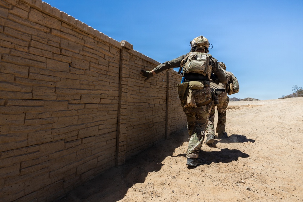French Marines with 21st Marine Infantry Regiment conduct Range 220 at the Combat Center