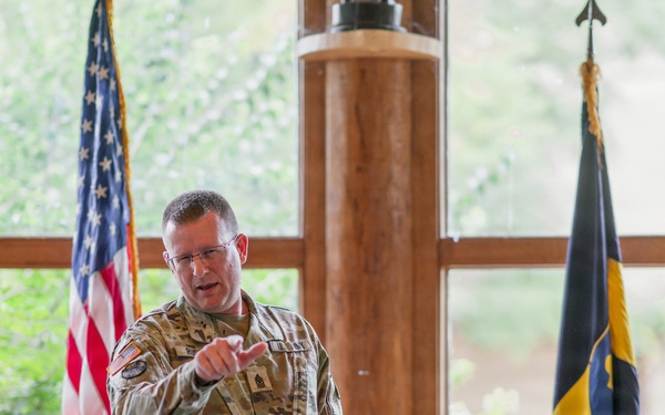 Illinois Army National Guard Soldier Promoted from Master Sergeant to Sergeant Major