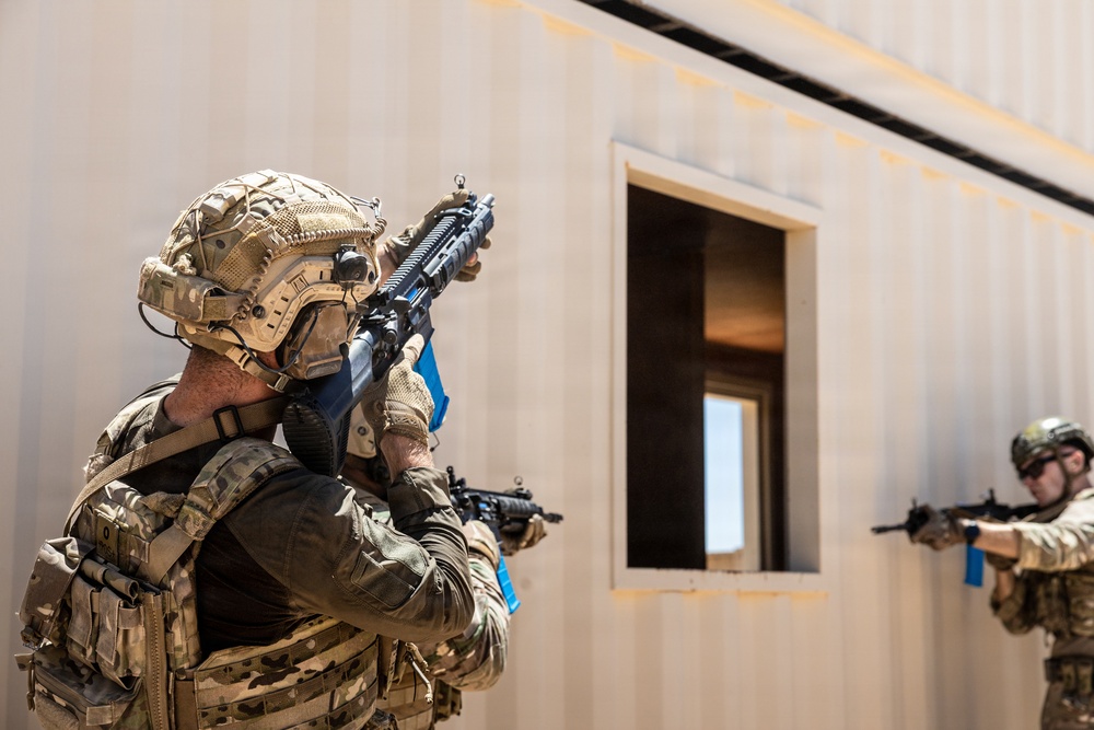 French Marines with 21st Marine Infantry Regiment conduct Range 220 at the Combat Center