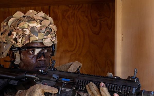 French Marines with 21st Marine Infantry Regiment conduct Range 220 at the Combat Center