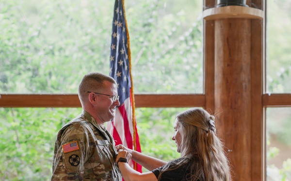 Illinois Army National Guard Soldier Promoted from Master Sergeant to Sergeant Major