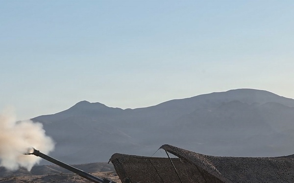 Marines with 3/11 conduct an observation shoot during SLTE 4-26