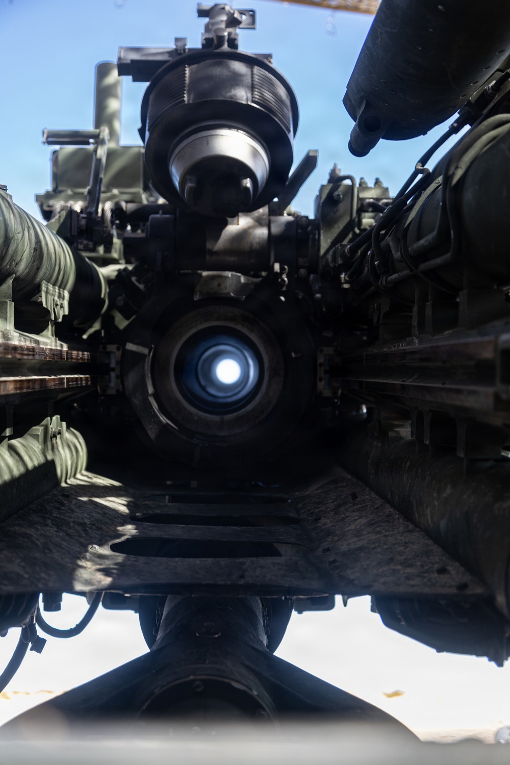 Marines with 3/11 conduct an observation shoot during SLTE 4-26