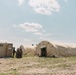 Airmen of the 131st Civil Engineering Squadron and the 139th Civil Engineering Squadron prepare a Forward Opearting Base