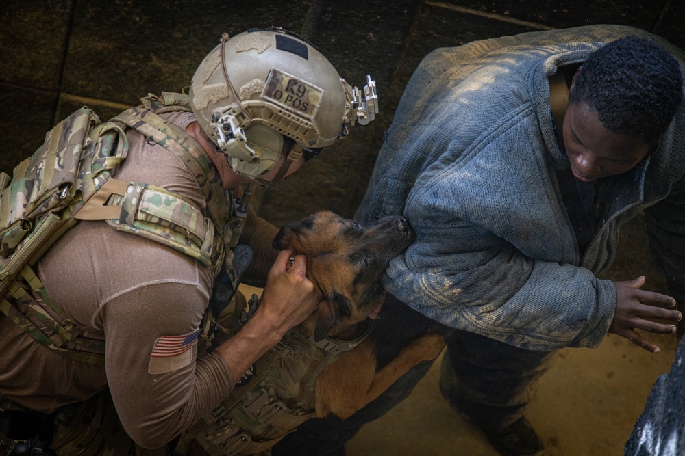 3rd Special Forces Group (Airborne) Integrates Multipurpose Canine and Drone Technology into Urban Operations