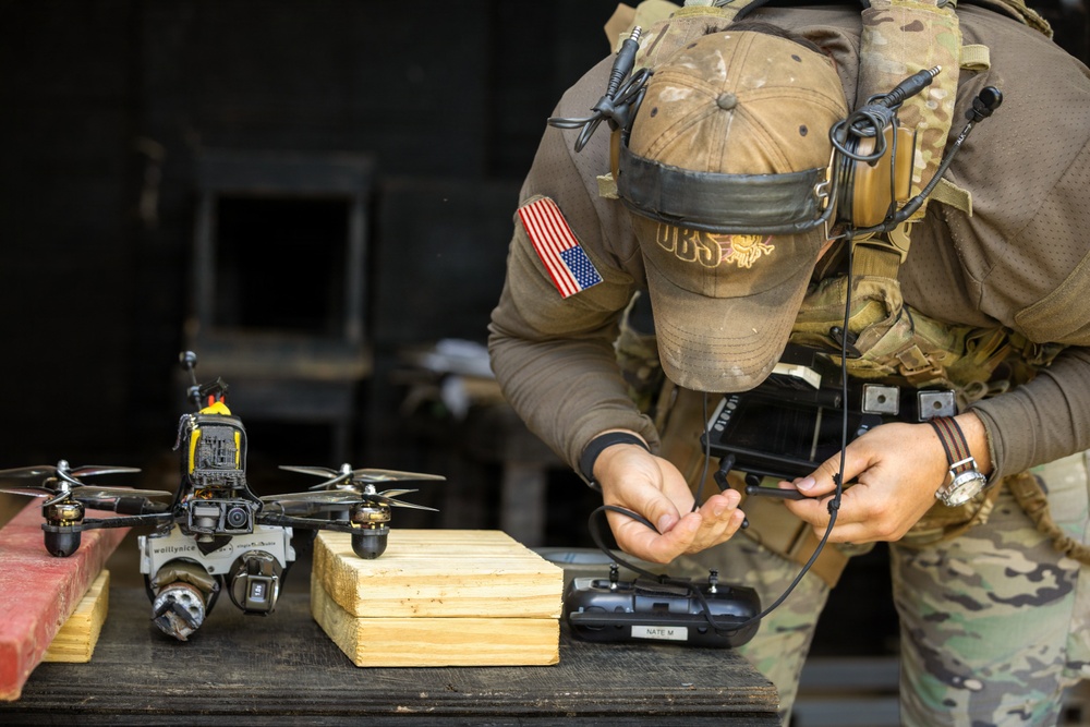 3rd Special Forces Group (Airborne) Integrates Multipurpose Canine and Drone Technology into Urban Operations