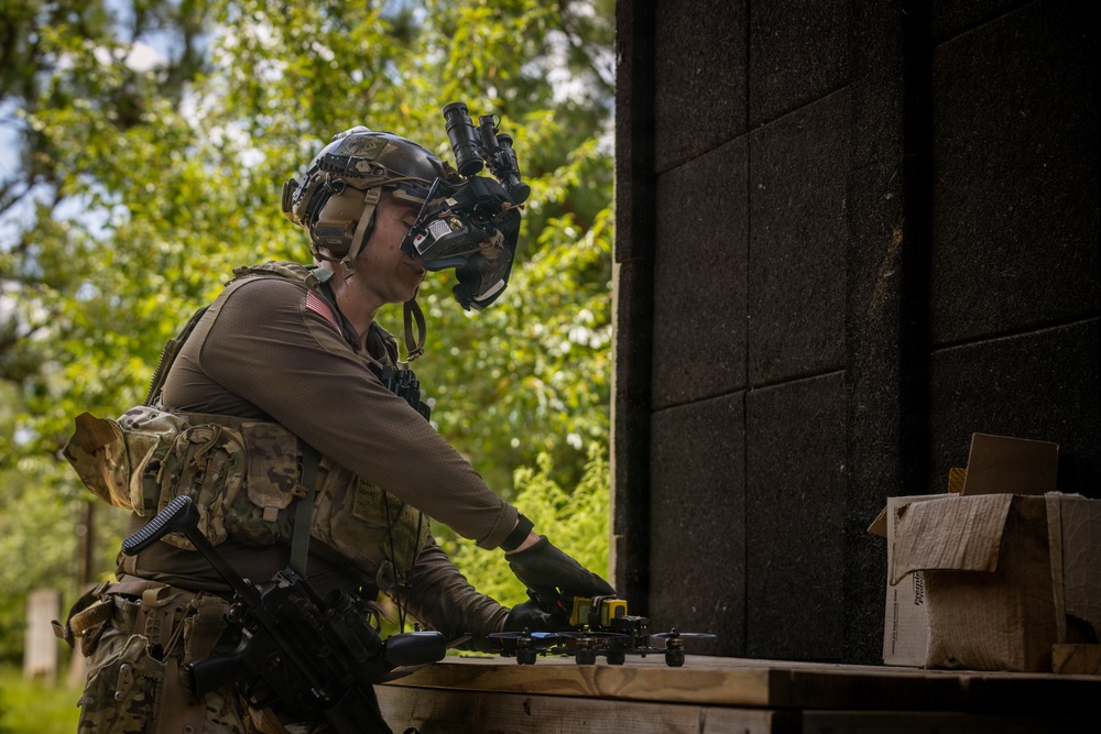 3rd Special Forces Group (Airborne) Integrates Multipurpose Canine and Drone Technology into Urban Operations