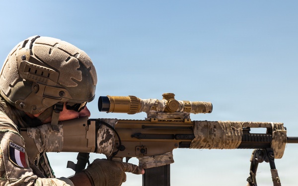French Marines with 21st Marine Infantry Regiment conduct Range 113 at the Combat Center