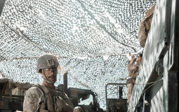 Marines with 3/11 conduct an observation shoot during SLTE 4-26