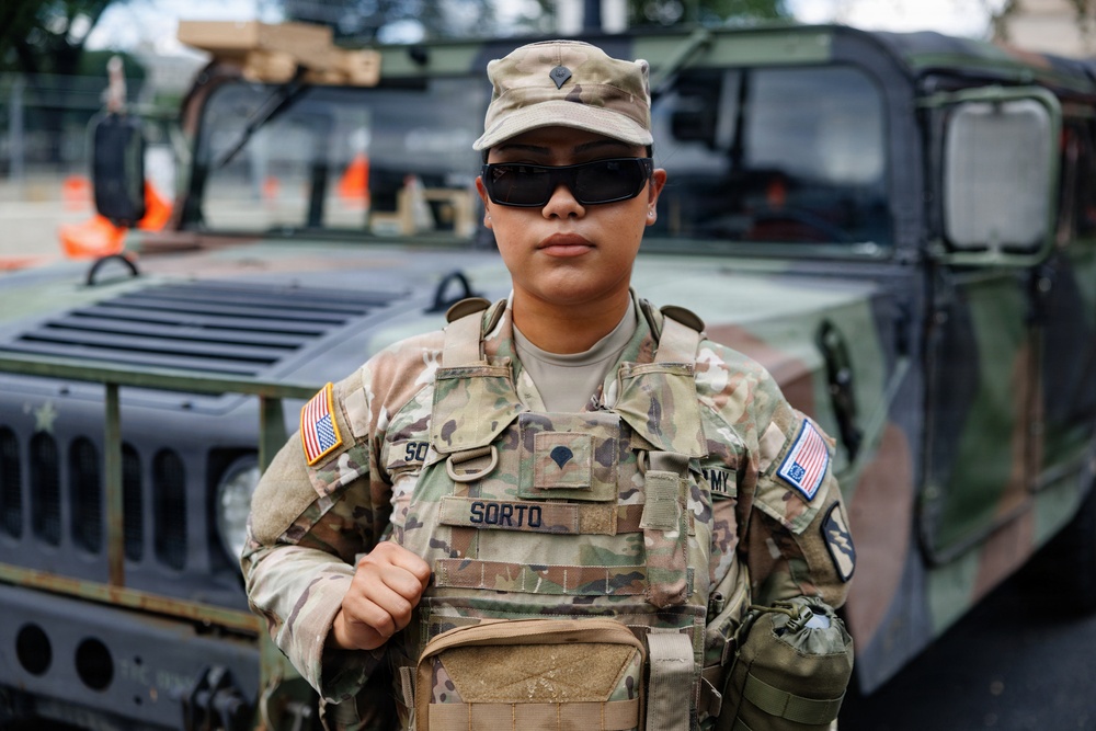 Mississippi National Guardsmen Patrol the National Mall