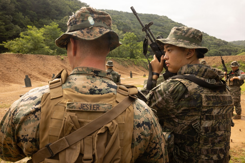 U.S. Marines Conduct Bilateral Marksmanship Skills During KMEP 26.2