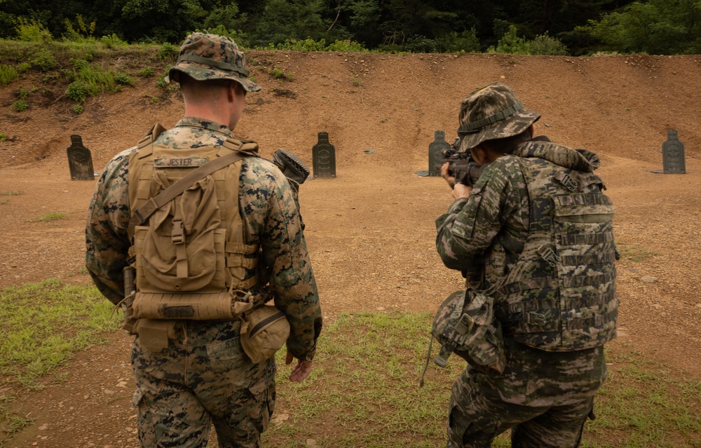 U.S. Marines Conduct Bilateral Marksmanship Skills During KMEP 26.2