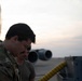 KC-135 refuels U.S. Navy F/A-18 Super Hornets in the CENTCOM