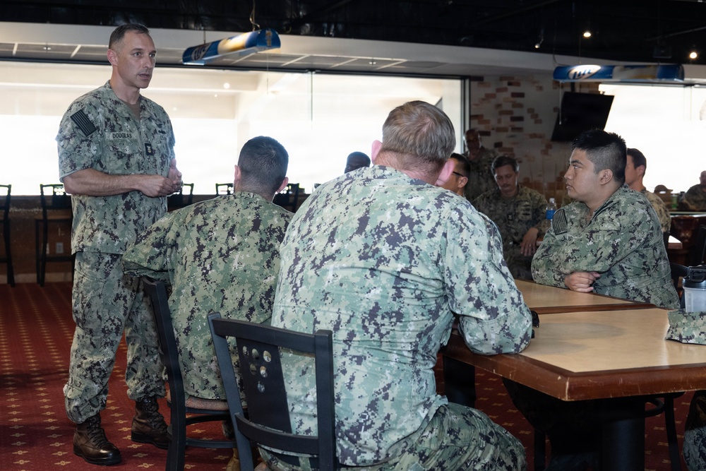C7F CMC Jeremy Douglas visits White Beach Naval Facility, Okinawa, Japan