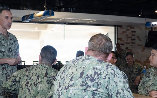 C7F CMC Jeremy Douglas visits White Beach Naval Facility, Okinawa, Japan