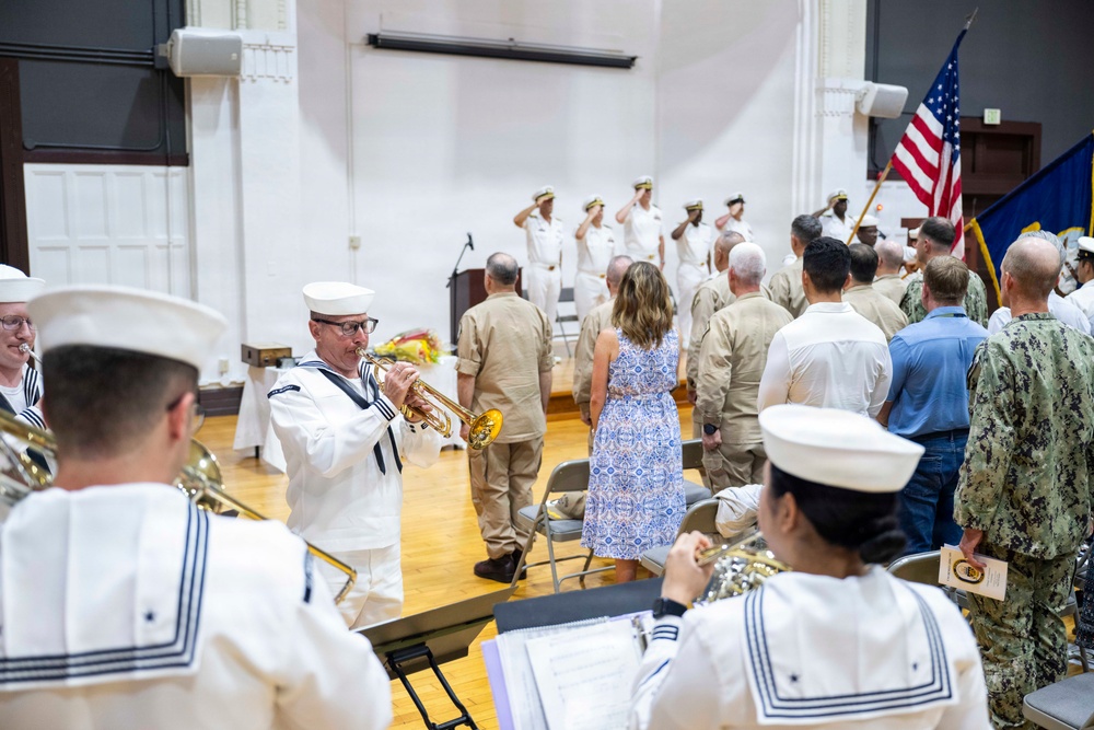 USS Dewey (DDG 105) holds change of command ceremony on Commander, Fleet Activities Yokosuka, Japan