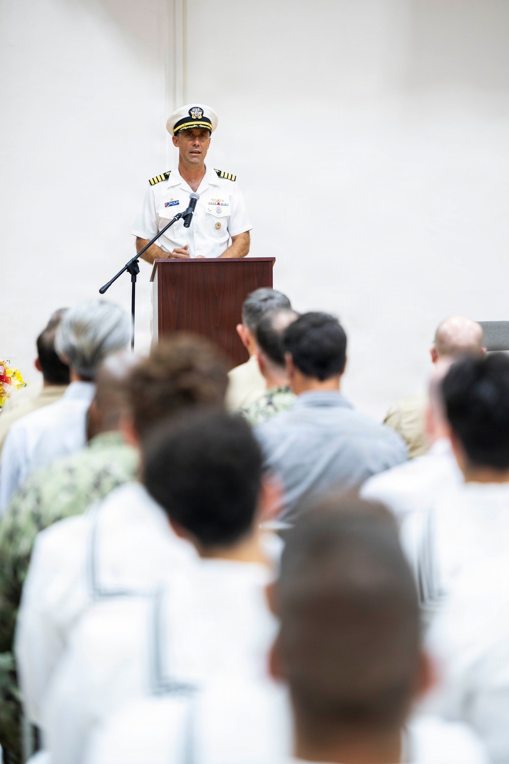 USS Dewey (DDG 105) holds change of command ceremony on Commander, Fleet Activities Yokosuka, Japan