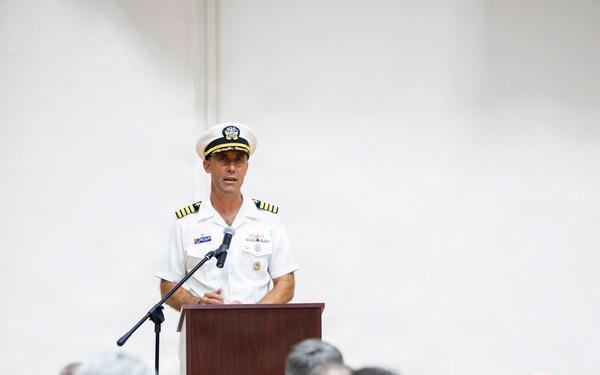 USS Dewey (DDG 105) holds change of command ceremony on Commander, Fleet Activities Yokosuka, Japan