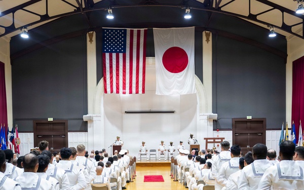 USS Dewey (DDG 105) holds change of command ceremony on Commander, Fleet Activities Yokosuka, Japan