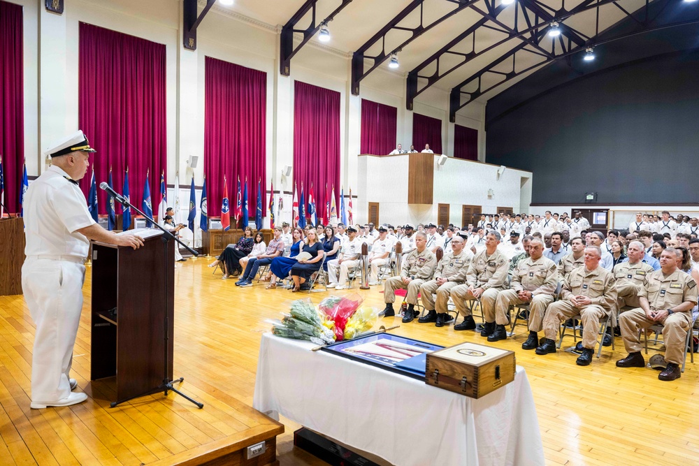 USS Dewey (DDG 105) holds change of command ceremony on Commander, Fleet Activities Yokosuka, Japan