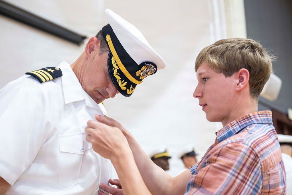 USS Dewey (DDG 105) holds change of command ceremony on Commander, Fleet Activities Yokosuka, Japan