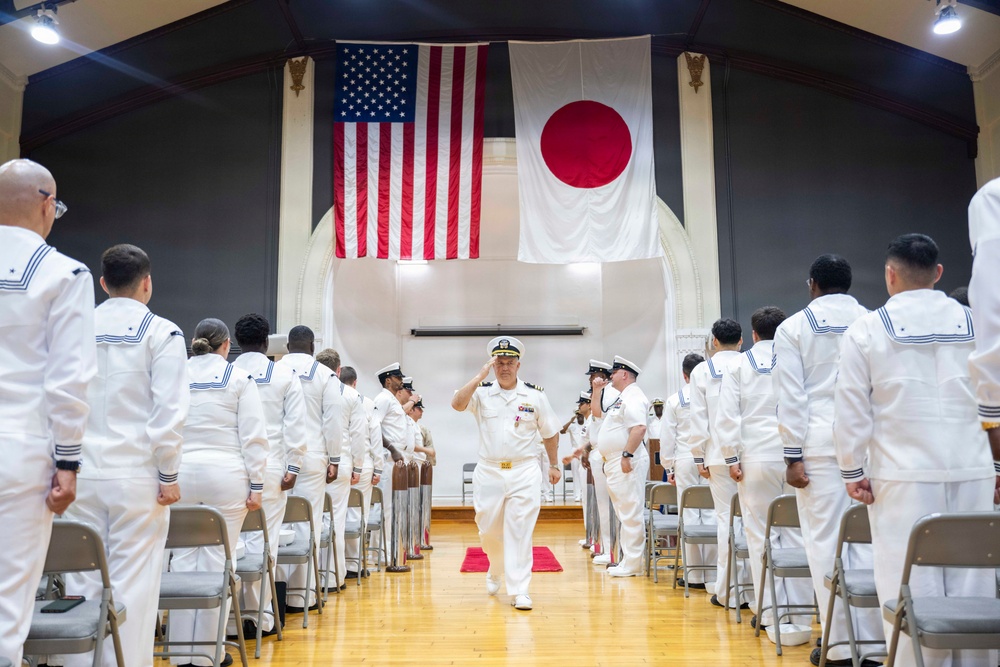 USS Dewey (DDG 105) holds change of command ceremony on Commander, Fleet Activities Yokosuka, Japan