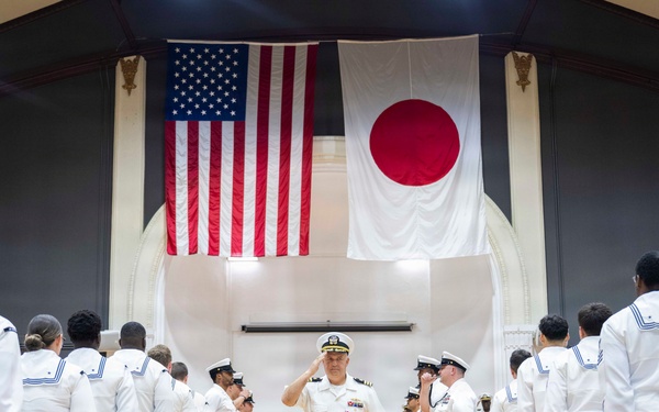 USS Dewey (DDG 105) holds change of command ceremony on Commander, Fleet Activities Yokosuka, Japan