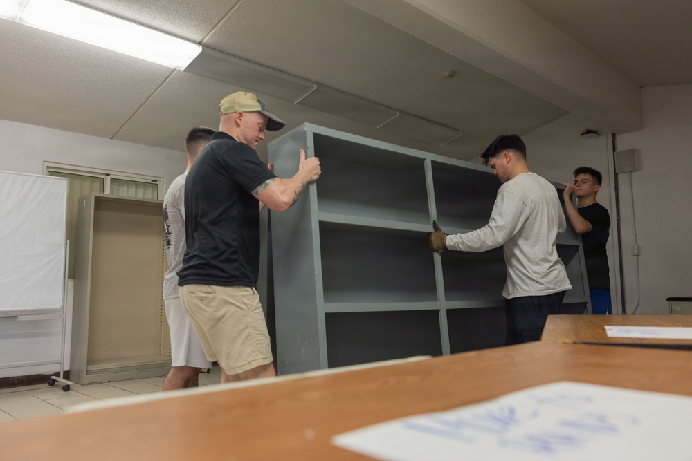 Camp Blaz Marines Help Finegayan Elementary Prepare for Back to School