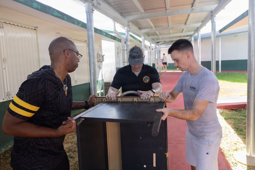 Camp Blaz Marines Help Finegayan Elementary Prepare for Back to School