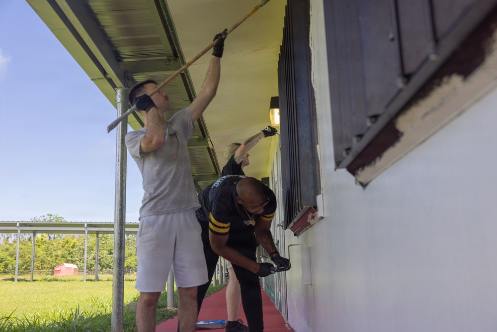 Camp Blaz Marines Help Finegayan Elementary Prepare for Back to School
