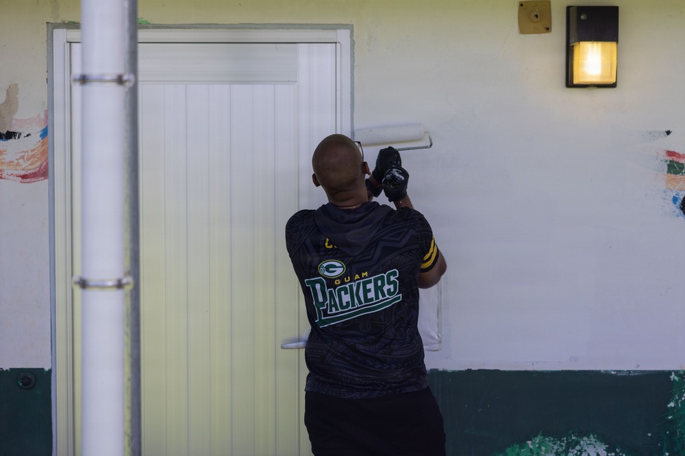 Camp Blaz Marines Help Finegayan Elementary Prepare for Back to School