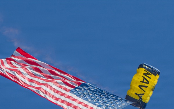 Navy Parachute Team Demonstration at Freedom 250 celebration in Washington, D.C