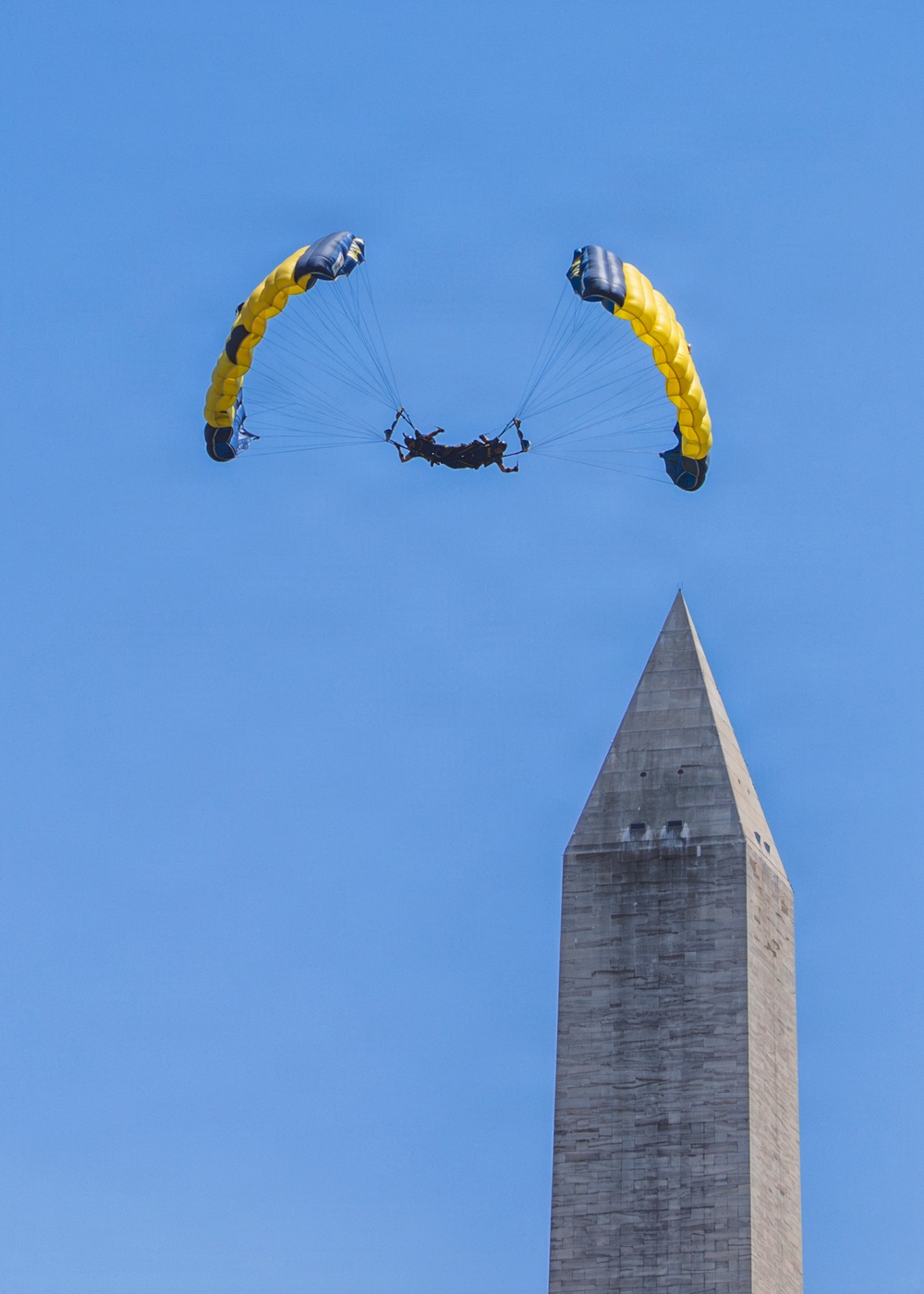 Navy Parachute Team Demonstration at Freedom 250 celebration in Washington, D.C