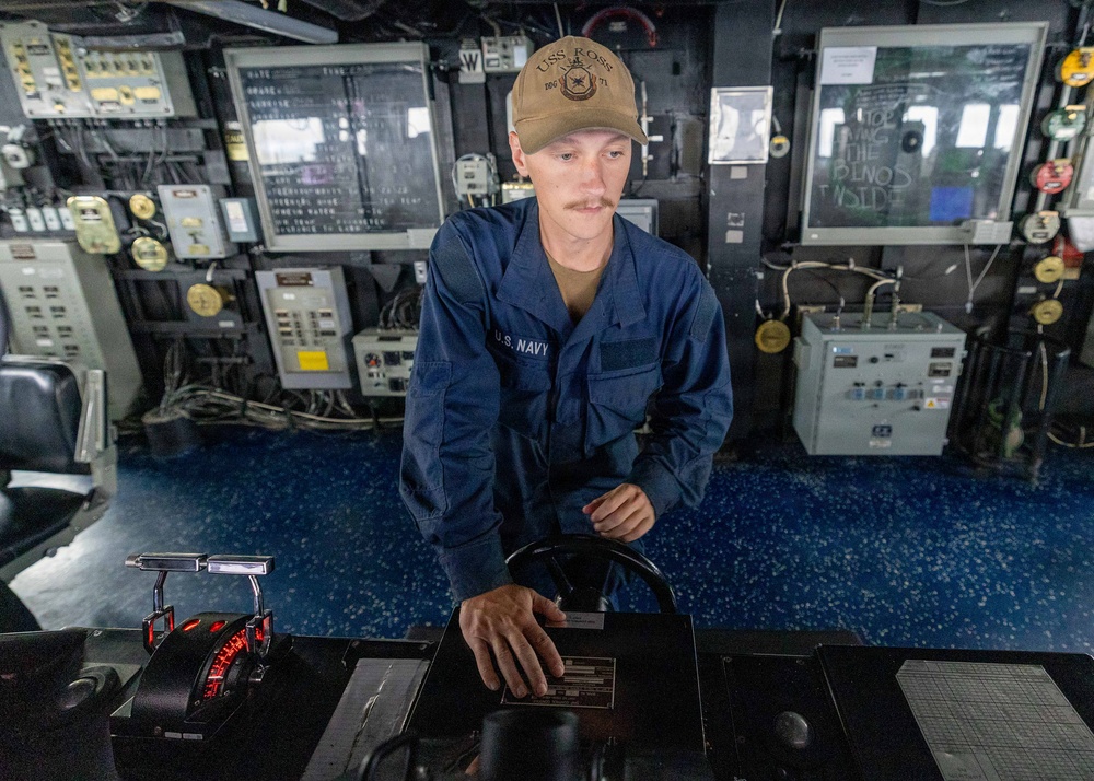 Bridge Operations Aboard USS Ross