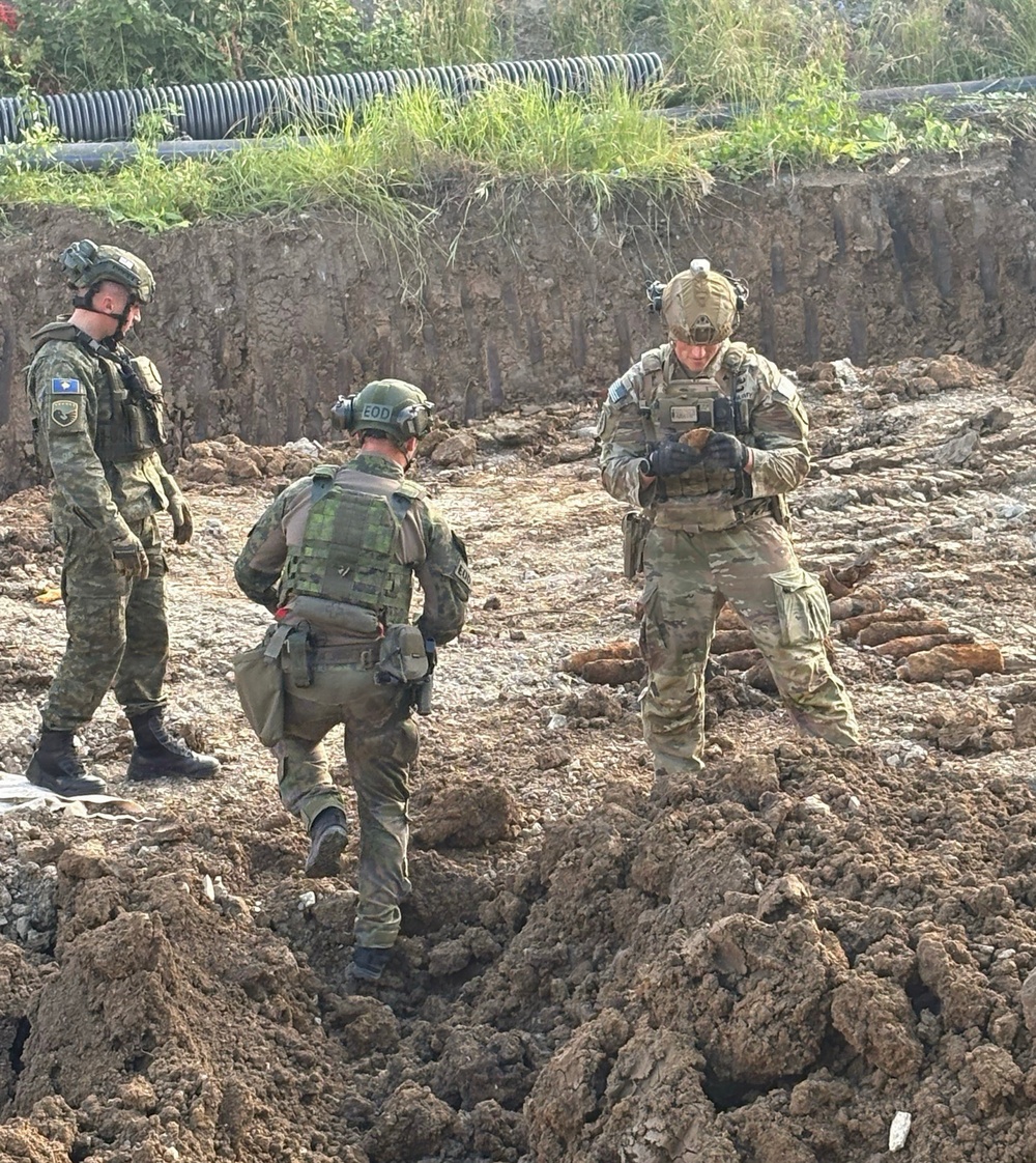 Boom over Bondsteel: KFOR EOD response disposes of stockpiled ordnance