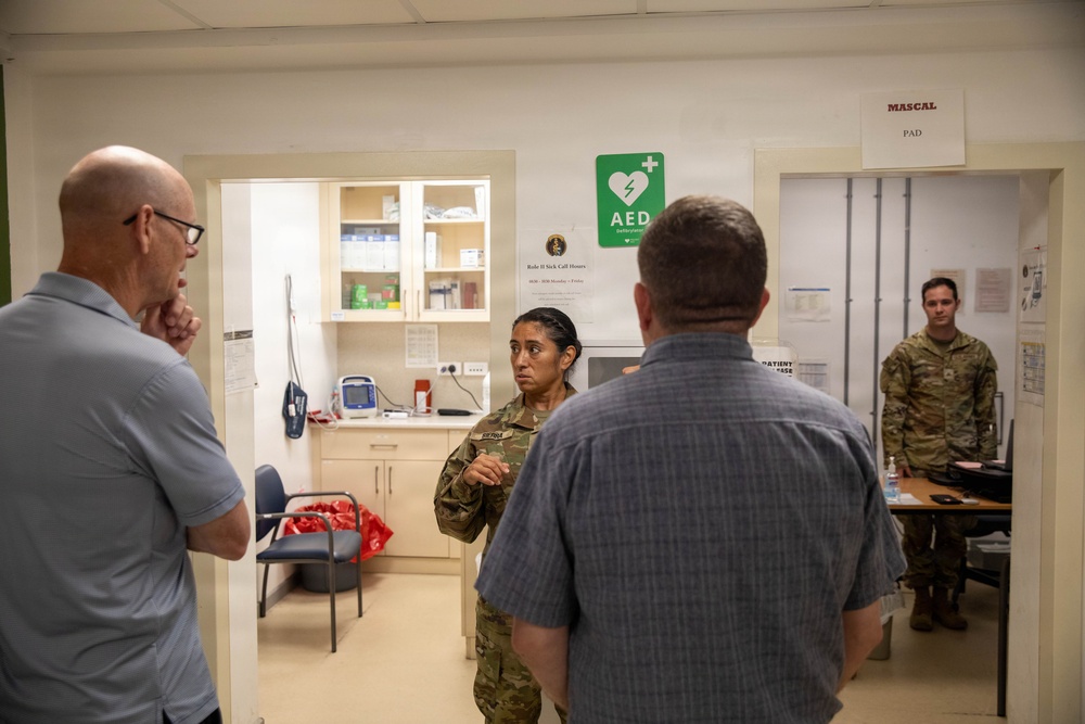 68th Theater Medical Command visit 928th Medical Company Support Area