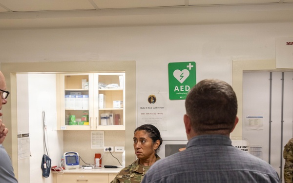 68th Theater Medical Command visit 928th Medical Company Support Area