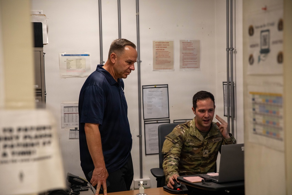 68th Theater Medical Command visit 928th Medical Company Support Area