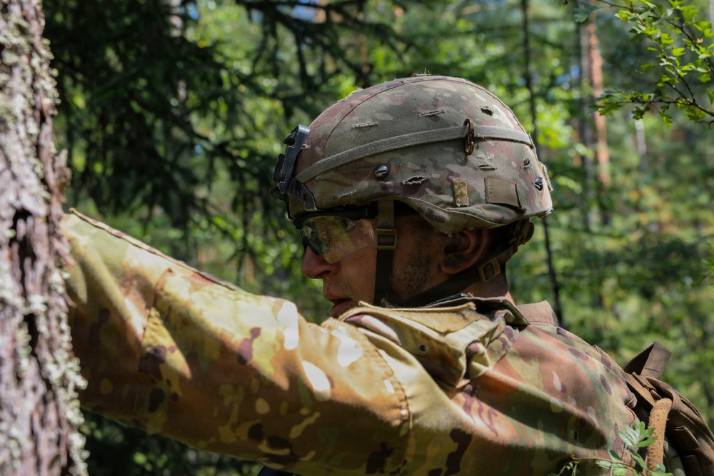 USAREUR-AF Best Squad Competition patrol lane