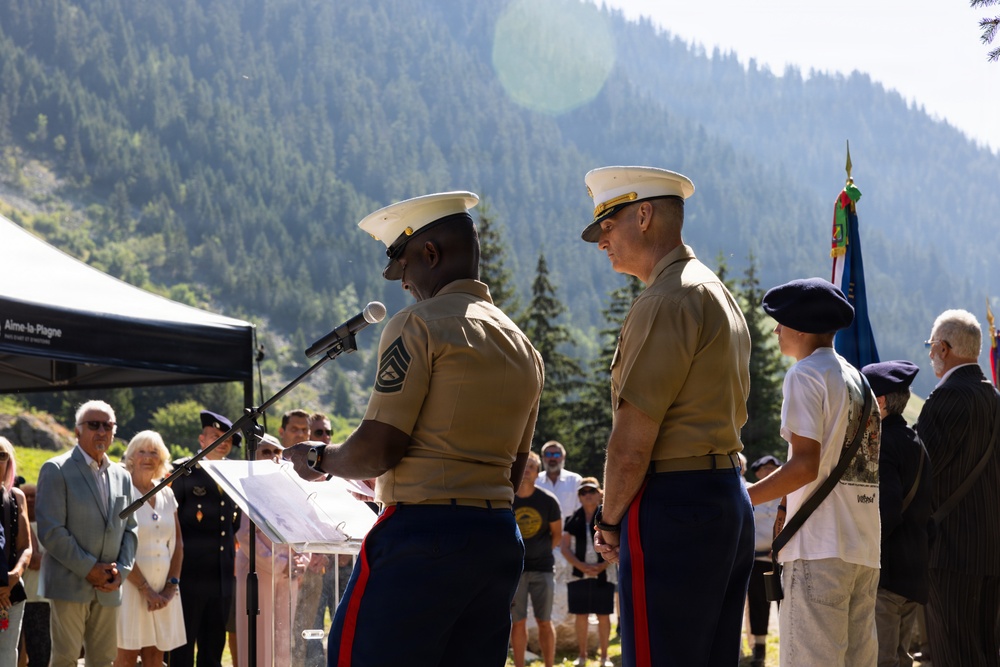 MARFOREUR/AF honors Marines who fought in France during WWII