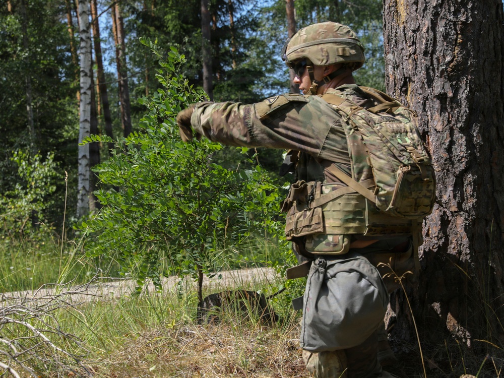 USAREUR-AF Best Squad Competition patrol lane