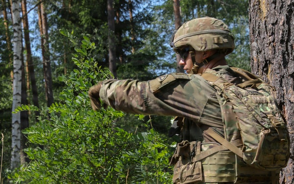 USAREUR-AF Best Squad Competition patrol lane