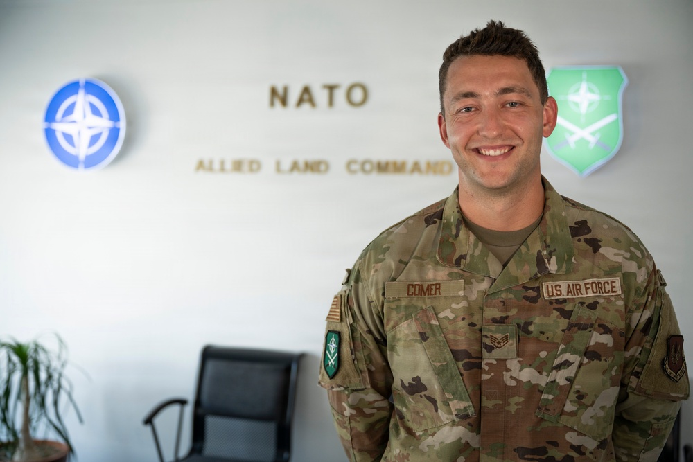 425th ABS Airman strengthens security partnerships at NATO LANDCOM Headquarters