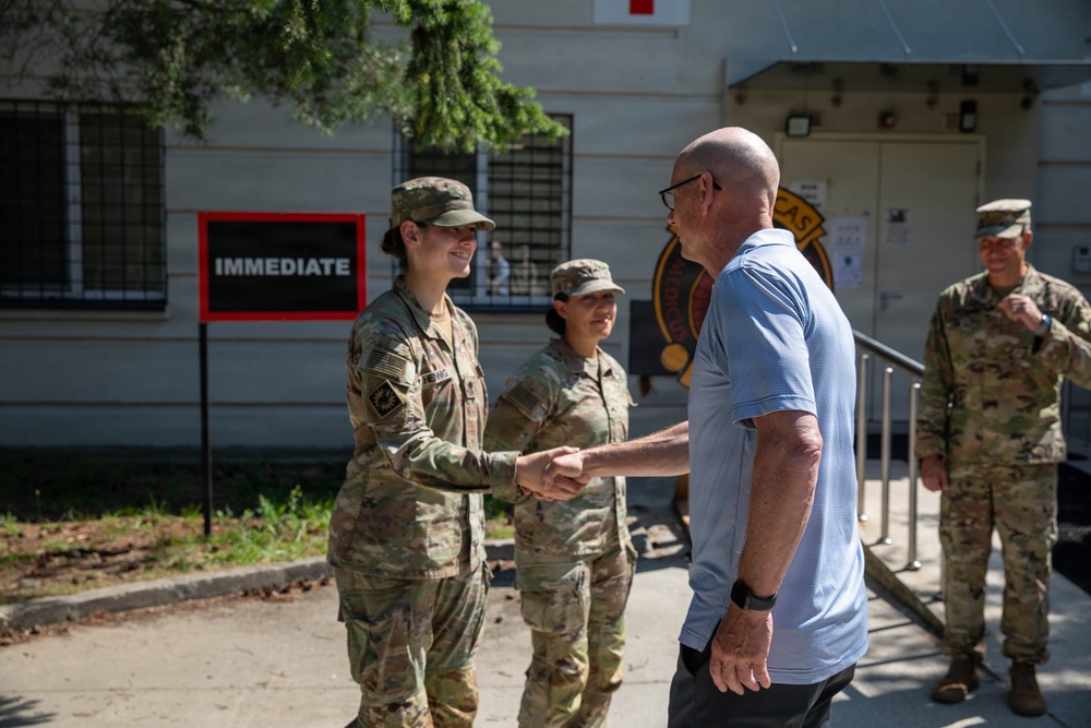 68th Theater Medical Command visit 928th Medical Company Support Area