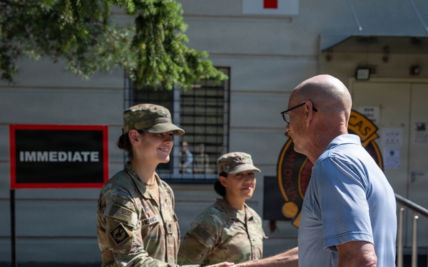 68th Theater Medical Command visit 928th Medical Company Support Area