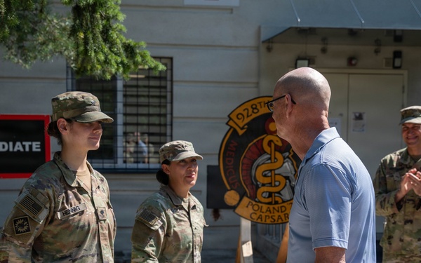 68th Theater Medical Command visit 928th Medical Company Support Area