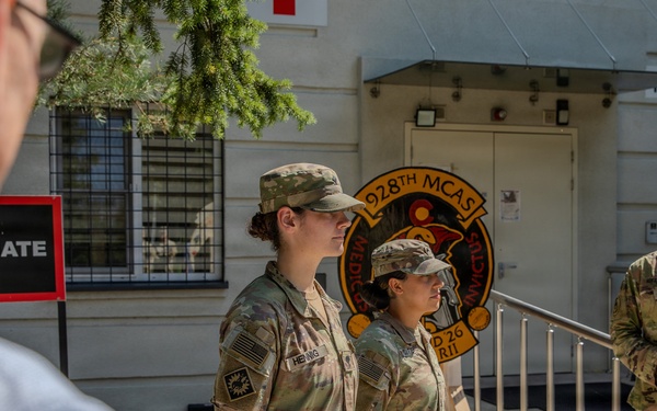 68th Theater Medical Command visits Medical Company (Area Support) in Powidz