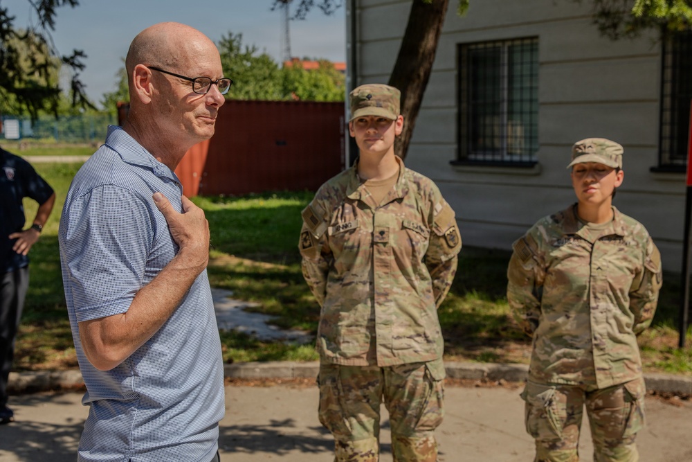 68th Theater Medical Command visits Medical Company (Area Support) in Powidz