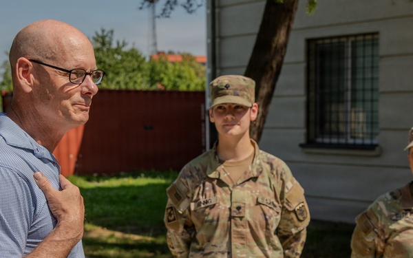 68th Theater Medical Command visits Medical Company (Area Support) in Powidz